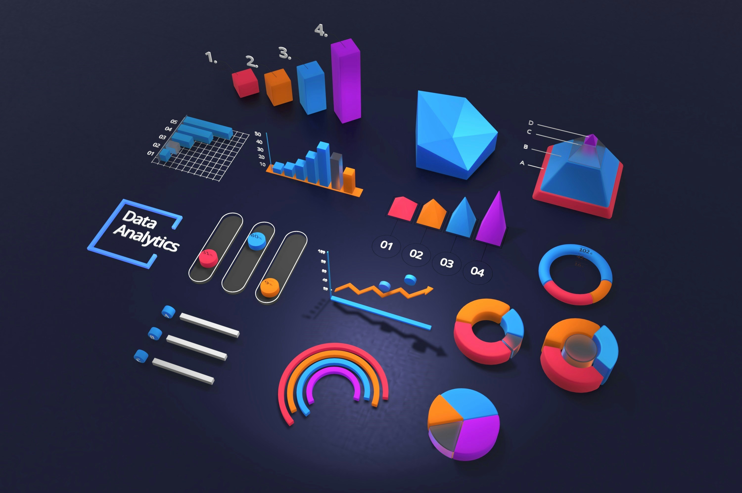 an illustration showing the complexities of data analytics